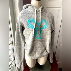 TNA Women’s Small Grey Hoodie with Aqua Logo